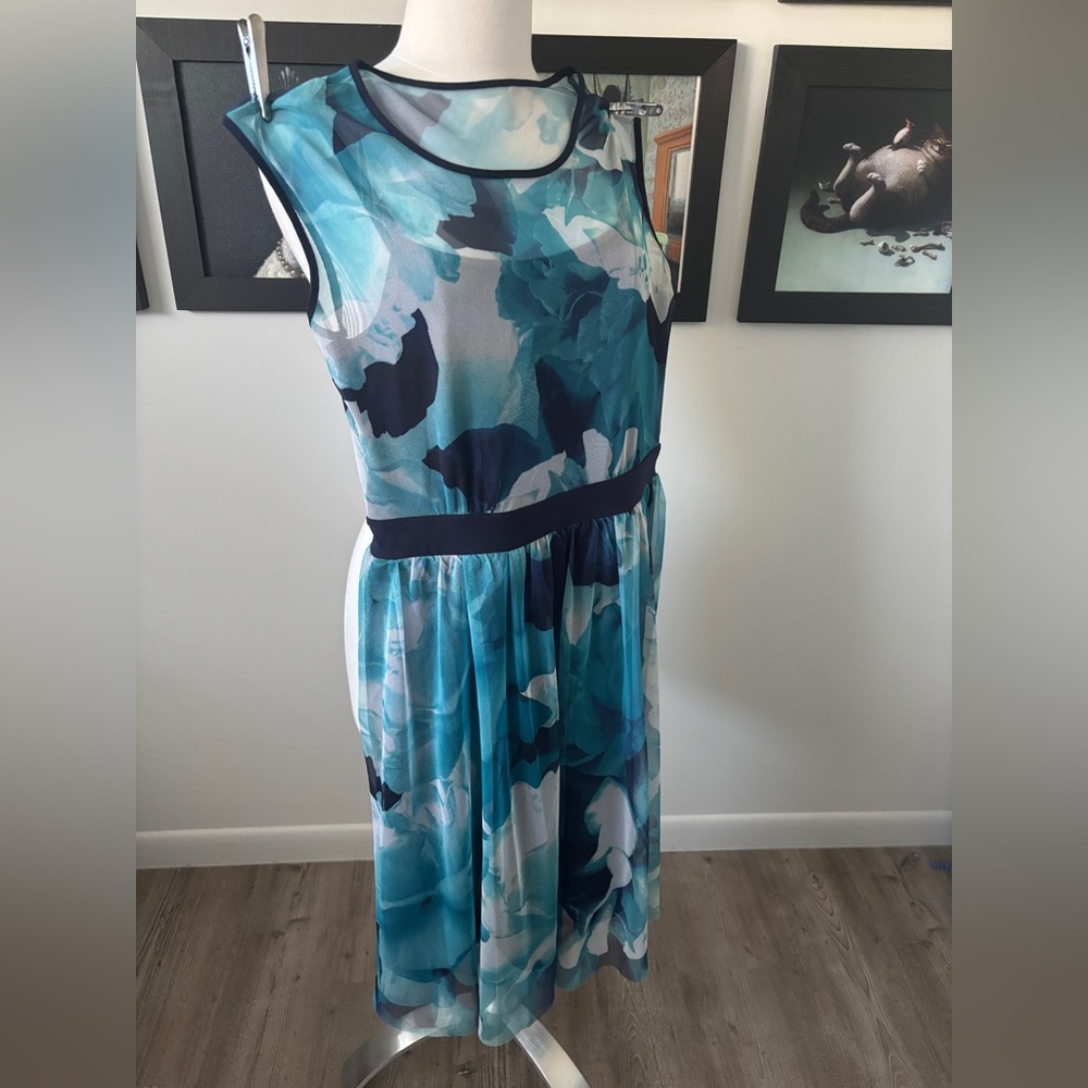 Dress barn sheer overlay dress size 6